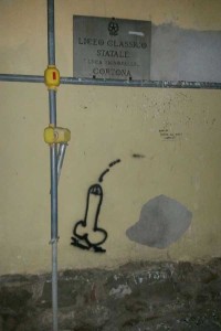 scritte liceo