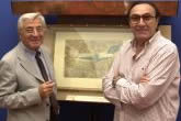 Pippo Baudo visita la mostra di Leonardo Pippo Baudo visita la mostra di Leonardo