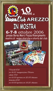 I 10 anni del vespa Club Arezzo