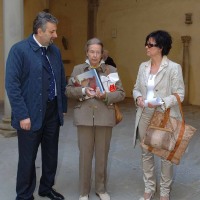 Presidente nazionale del Fai in visita alla mostra di Piero