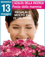 Per la festa della mamma 700mila azalee di AIRC