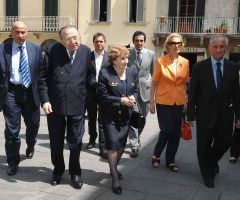 Il Sindaco riceve Andreotti in consiglio
