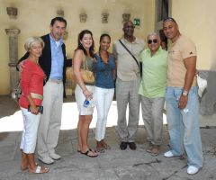 Gli atleti del Fair Play visitano la mostra di Piero