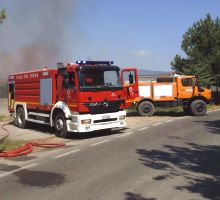 Vigili del fuoco aretini in soccorso a Massa e Lucca