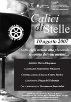 Il 10 agosto torna «Calici di stelle» Il 10 agosto torna «Calici di stelle»
