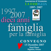 Il Consultorio: ‘La famiglia’ festeggia 10 anni di attività