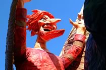 Una ‘Chianina’ colorata per il Carnevale di Foiano della Chiana
