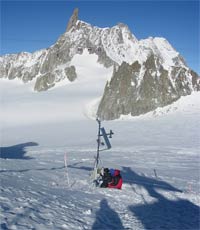 Caldo record sul Monte Bianco