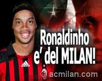Calcio, Ronaldinho: ‘Felicissimo di essere al Milan’