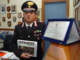 Premio ‘Salvo d’Acquisto’ al Comandante dei Carabinieri di Arezzo