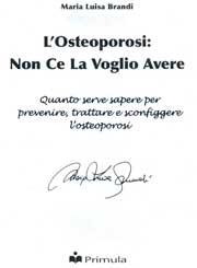Da oggi in vendita benefica libro contro l’osteoporosi