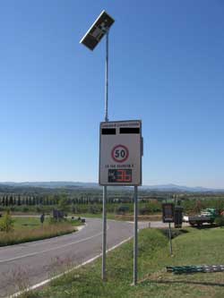 Occhio alla velocità: sarà scritta sul pannello