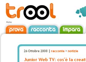 Internet è un gioco da bambini: è nato www.trool.it