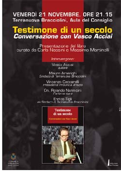 ‘Testimone di un Secolo’ conversazione con Vasco Acciai