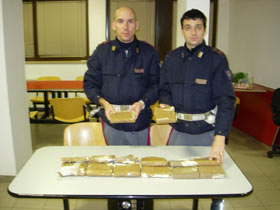 Albanese 27enne arrestato con oltre 8 chilogrammi di cocaina