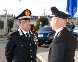Borruso in visita al Comando Provinciale dei Carabinieri