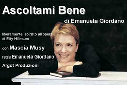 Al Teatro Pietro Aretino: “Ascoltami bene” di Emanuela Giordano