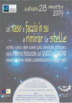 Col naso a faccia in su a rimirare le stelle