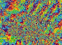 Terremoto de L’Aquila: il primo interferogramma Terremoto de L’Aquila: il primo interferogramma
