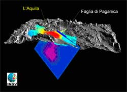 La faglia del terremoto individuata grazie a COSMO-SkyMed