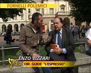 Striscia, ‘Fornelli Polemici’: Laudadio intervista Enzo Vizzari