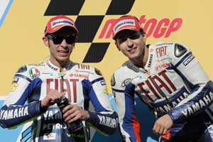 Lorenzo e Rossi secondo e terzo nella notte in Qatar