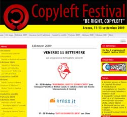 Copyleft Festival 2009: Arezzo al centro della cultura libera