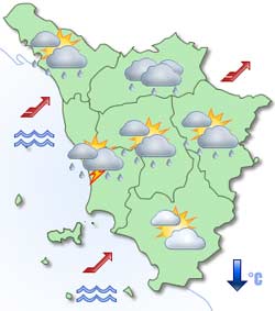 Meteo: temporali al centro-nord e venti forti in Sardegna