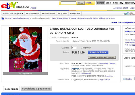 eBay: ‘Buon Natale? non per tutti’