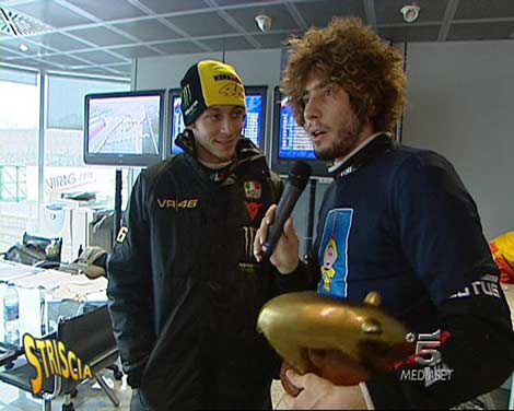Rossi e Simoncelli tapirofori d’eccezione al rally di Monza