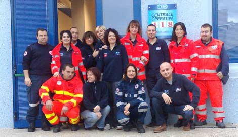 Riconoscimento ai 14 operatori del 118 intervenuti in Abruzzo
