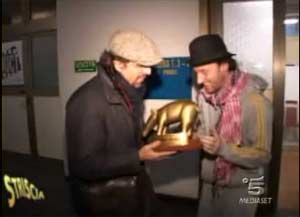 Tapiro d’oro a Francesco Facchinetti con doppia motivazione Tapiro d’oro a Francesco Facchinetti con doppia motivazione