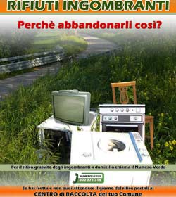 Non abbandonate i rifiuti ingombranti!!!! Non abbandonate i rifiuti ingombranti!!!!