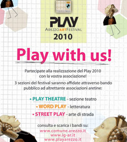 Play Arezzo Art Festival 2010: le indicazioni per la partecipazione