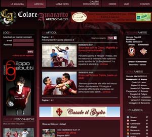 www.coloreamaranto.it un nuovo portale dedicato alla squadra aretina