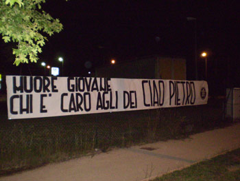 CasaPound Italia Arezzo: ‘ciao Pietro’