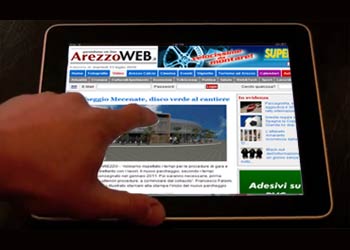 Ipad: naviga su Arezzoweb.it sfiorando semplicemente lo schermo