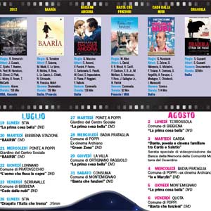 Cinema sotto le stelle, nelle piazze del Casentino dal 19 al 25 agosto