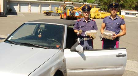 Trasportava 12 chilogrammi hashish in manette 39enne di Lodi