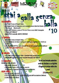 Martedi’ 31 agosto serata conclusiva di ‘Stai a galla senza balla’