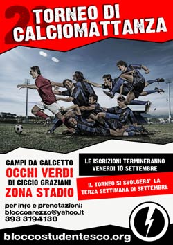 Blocco Studentesco: secondo torneo di ‘calciomattanza’ ad Arezzo
