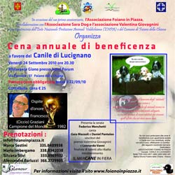 Cena di beneficenza a Foiano, un appuntamento da non perdere!