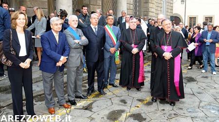 Il saluto del Sindaco Fanfani al Patriarca di Gerusalemme