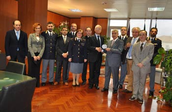 Il Prefetto di Arezzo, Dott.re Salvatore Montanaro visita la Questura