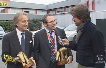 Striscia: tapiro al Presidente e Direttore sportivo della Ferrari
