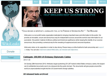Wikileaks annuncia su Twitter: ‘Online tutti i cablo Usa’