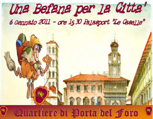 ‘Una befana per la città’: grande festa giovedì 6 gennaio alle Caselle