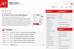 E’ on line il nuovo sito internet della Regione Toscana