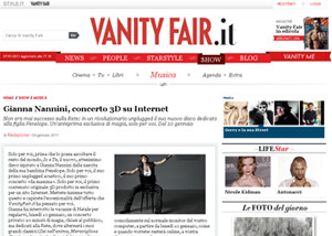 Gianna Nannini Unplugged: concerto 3D dal 10 gennaio su Vanityfair.it