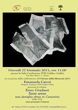 Giorno della Memoria: ”Sesto senso, una famiglia ebrea”